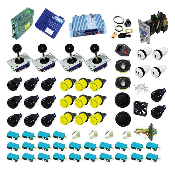 Ultimate 1162 in 1 Kit - Black/Yellow - DIY Arcade USA