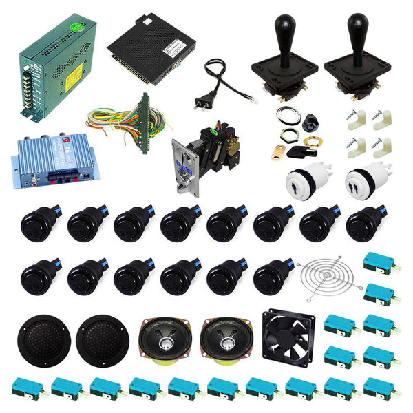 Ultimate 138 in 1 Happ Kit - Black/Black - DIY Arcade USA