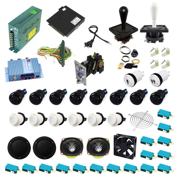 Ultimate 138 in 1 Happ Kit - White/Black - DIY Arcade USA