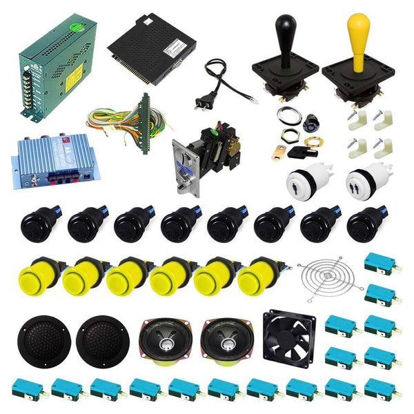 Ultimate 138 in 1 Happ Kit - Black/Yellow - DIY Arcade USA