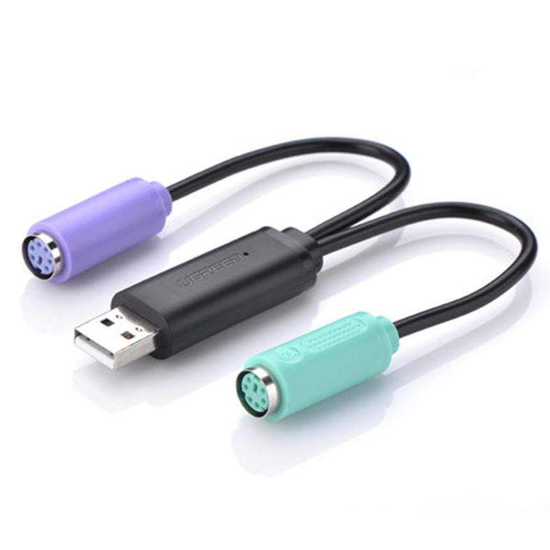 Ledig samtale Gæsterne Dual PS2 Female to USB Male Converter Adapter Cable for Trackball Inst