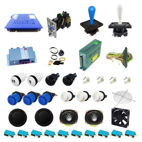 Ultimate 412 in 1 Happ Kit - Blue/White - DIY Arcade USA