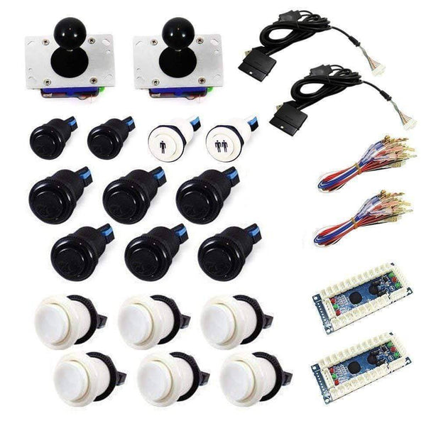 Standard USB Arcade Kit - White/Black - DIY Arcade USA