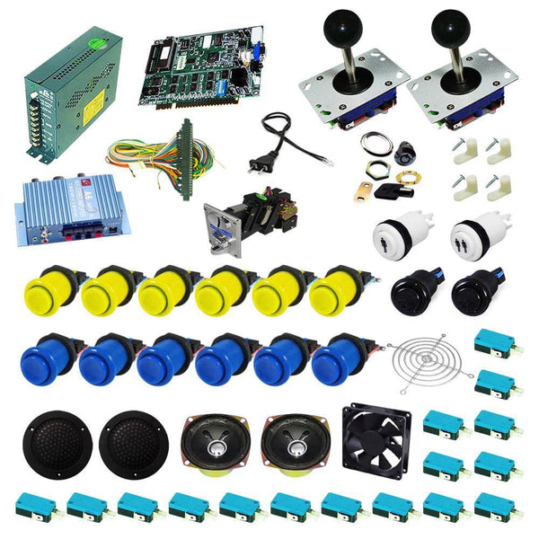 Ultimate 19 in 1 Kit - Yellow/Blue - DIY Arcade USA