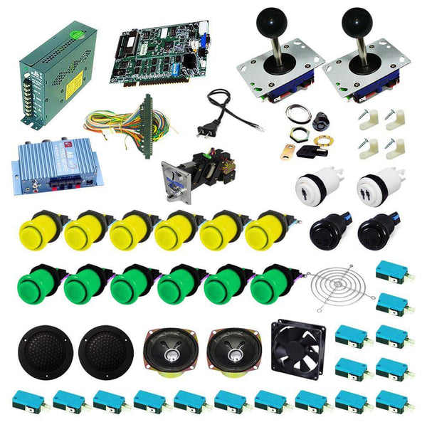 Ultimate 19 in 1 Kit - Yellow/Green - DIY Arcade USA