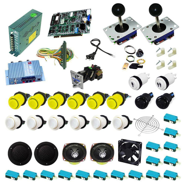 Ultimate 19 in 1 Kit - Yellow/White - DIY Arcade USA