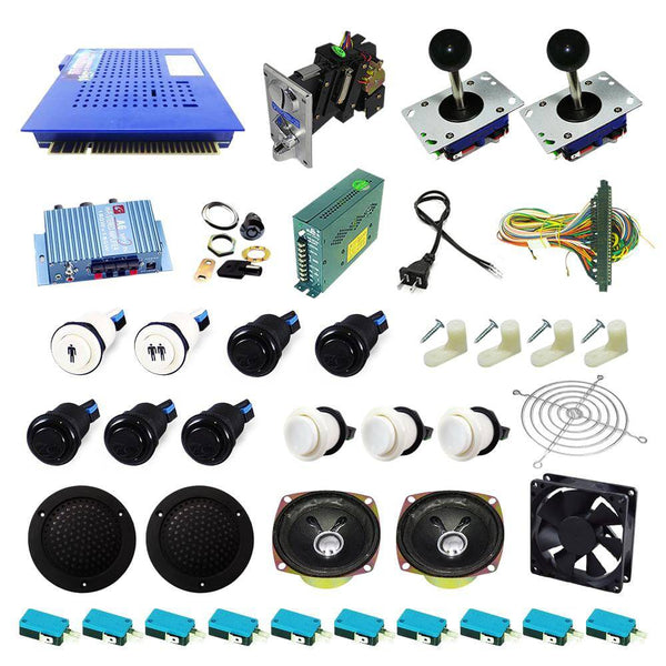 Ultimate 412 in 1 Kit - White/Black - DIY Arcade USA