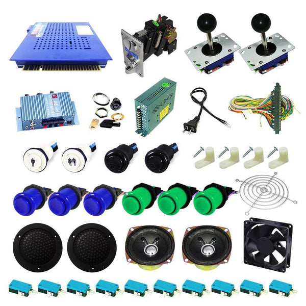 Ultimate 412 in 1 Kit - Blue/Green - DIY Arcade USA