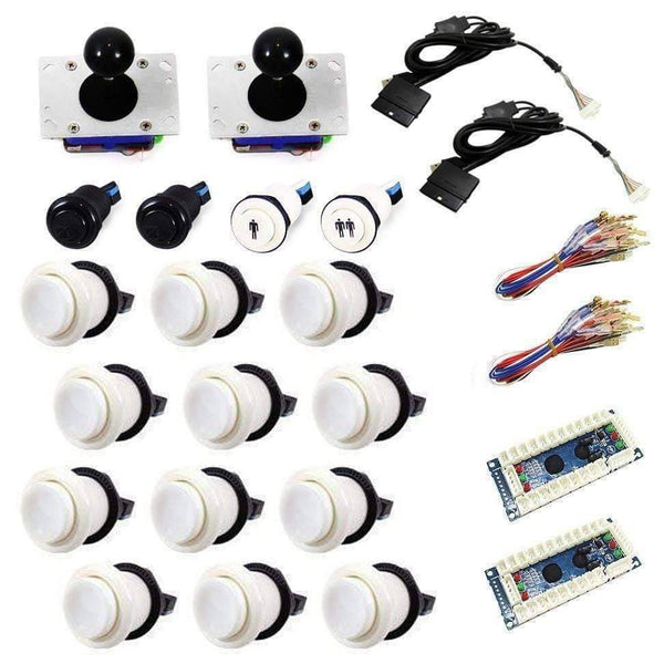 Standard USB Arcade Kit - White/White - DIY Arcade USA