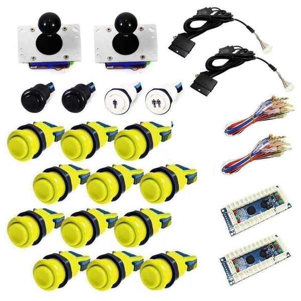 Standard USB Arcade Kit - Yellow/Yellow - DIY Arcade USA