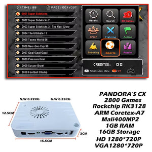 Pandora Saga Box CX 2800 in 1 Arcade Version Joystick Game Console Cabinet Machine JAMMA Mainboard PCB Multi HDMI VGA CRT