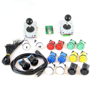USB Arcade Kit (for PC/PS3/MAME) Color Combination - DIY Arcade USA