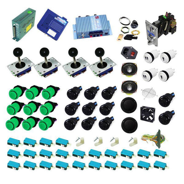 Ultimate 1162 in 1 Kit - Green/Black - DIY Arcade USA