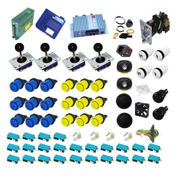 Ultimate 1162 in 1 Kit - Blue/Yellow - DIY Arcade USA