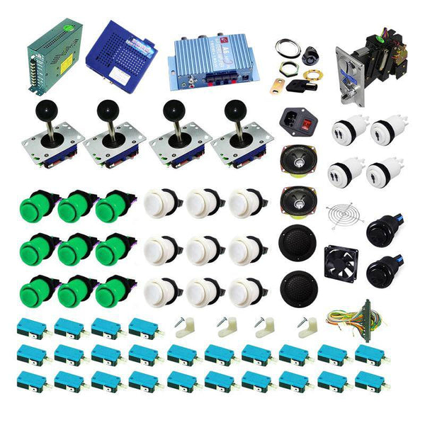 Ultimate 1162 in 1 Kit - Green/White - DIY Arcade USA