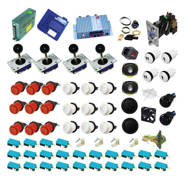 Ultimate 1162 in 1 Kit - Red/White - DIY Arcade USA