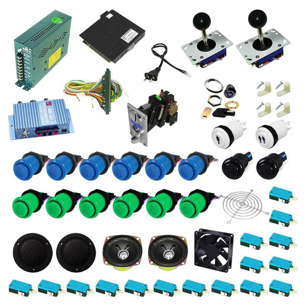 Ultimate 138 in 1 Kit - Blue/Green - DIY Arcade USA