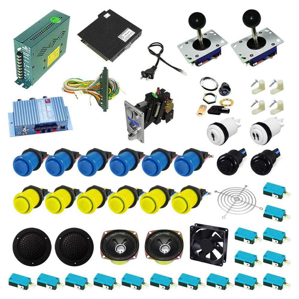 Ultimate 138 in 1 Kit - Blue/Yellow - DIY Arcade USA