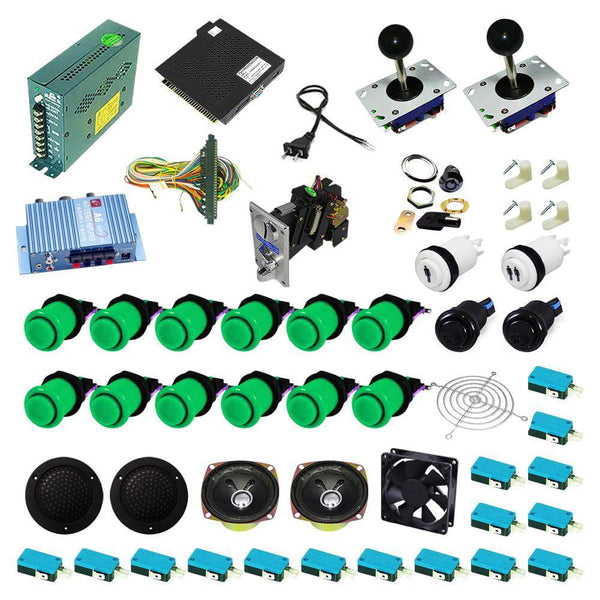 Ultimate 138 in 1 Kit - Green/Green - DIY Arcade USA