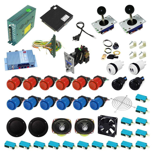 Ultimate 138 in 1 Kit - Red/Blue - DIY Arcade USA