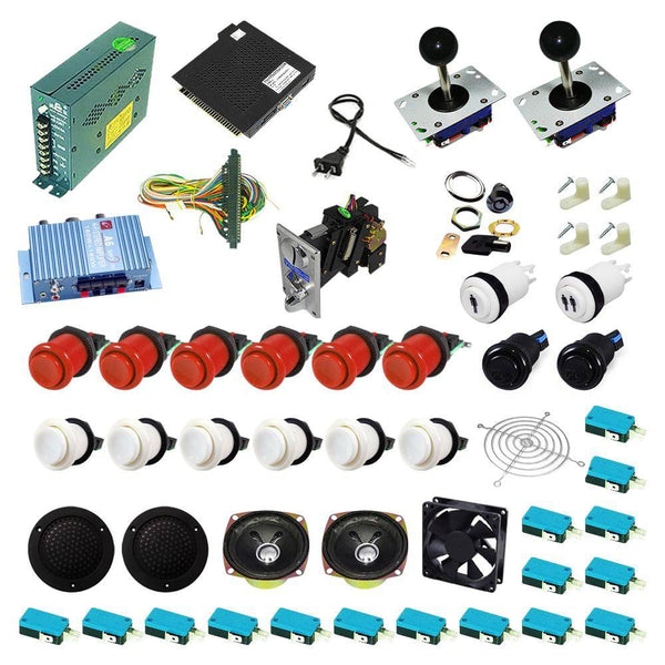 Ultimate 138 in 1 Kit - Red/White - DIY Arcade USA