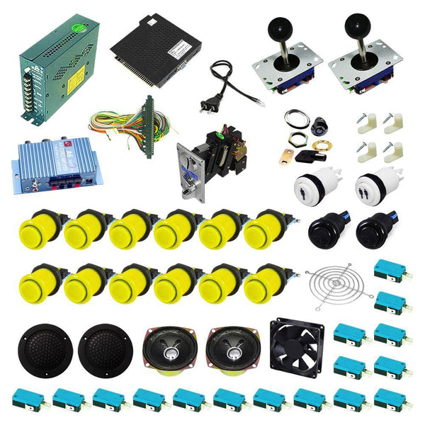 Ultimate 138 in 1 Kit - Yellow/Yellow - DIY Arcade USA