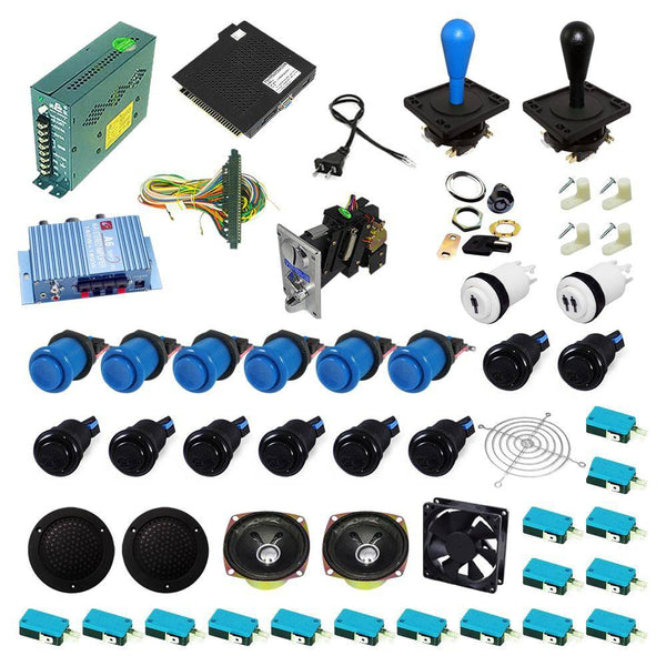 Ultimate 138 in 1 Happ Kit - Blue/Black - DIY Arcade USA