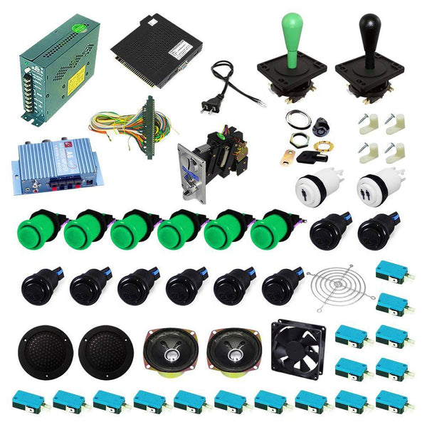 Ultimate 138 in 1 Happ Kit - Green/Black - DIY Arcade USA