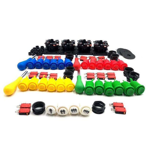 Arcade 1UP Steet Fighter Joysticks Jamma Mame Fight Stick(4 Players Kits) - DIY Arcade USA