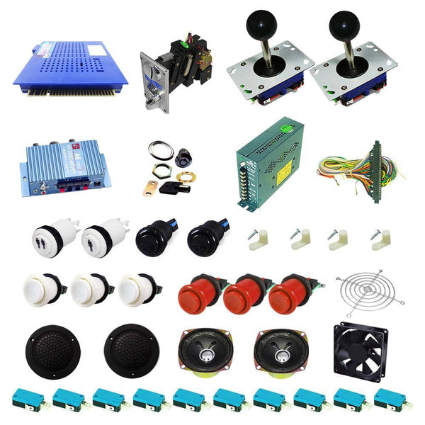 Ultimate 412 in 1 Kit - White/Red - DIY Arcade USA