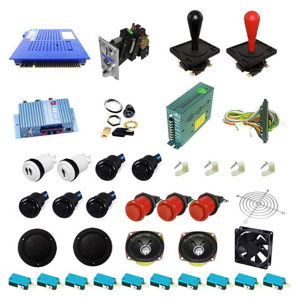 Ultimate 412 in 1 Happ Kit - Red/Black - DIY Arcade USA