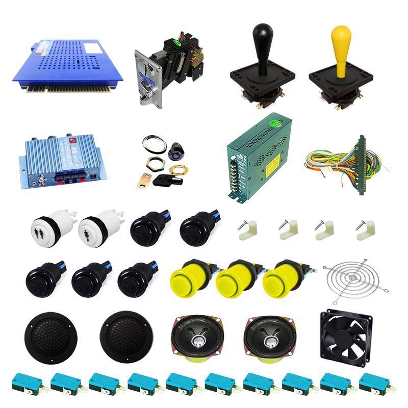 Ultimate 412 in 1 Happ Kit - Black/Yellow - DIY Arcade USA