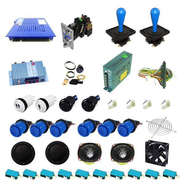 Ultimate 412 in 1 Happ Kit - Blue/Blue - DIY Arcade USA