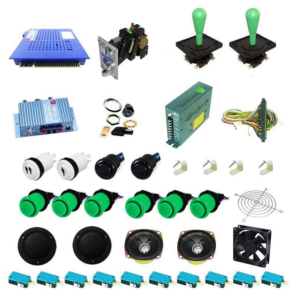 Ultimate 412 in 1 Happ Kit - Green/Green - DIY Arcade USA