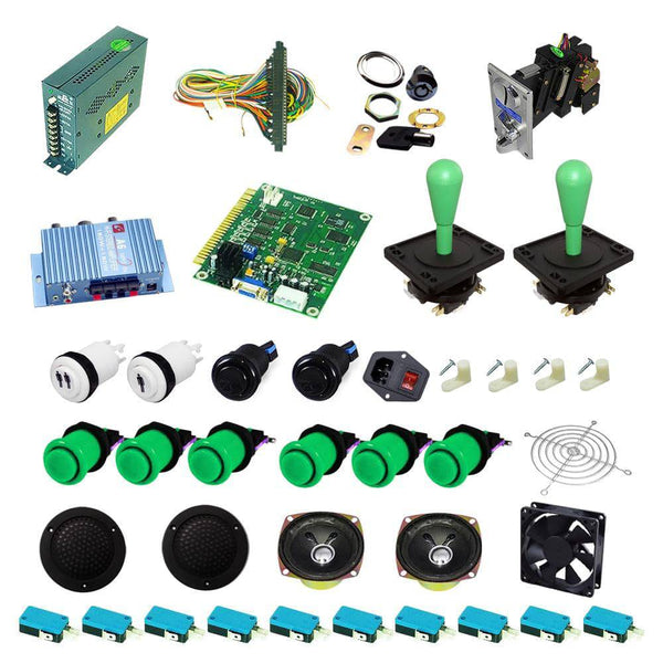 Ultimate 60 in 1 Happ Kit - Green/Green - DIY Arcade USA