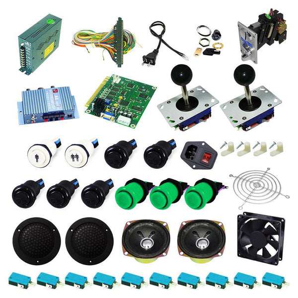 Ultimate 60 in 1 Kit - Black/Green - DIY Arcade USA