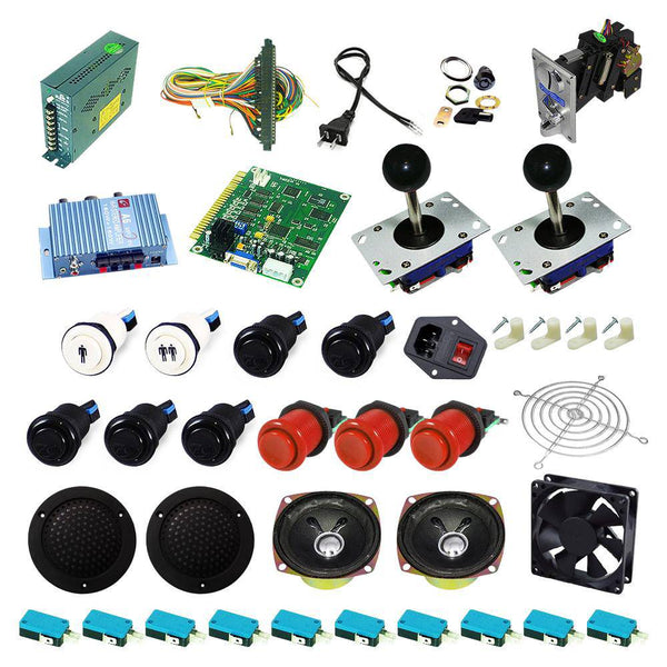 Ultimate 60 in 1 Kit - Black/Red - DIY Arcade USA