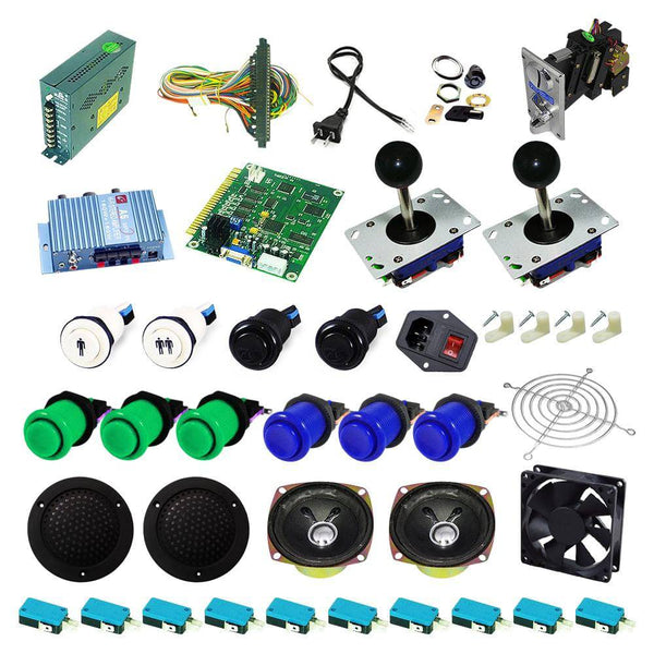 Ultimate 60 in 1 Kit - Green/Blue - DIY Arcade USA