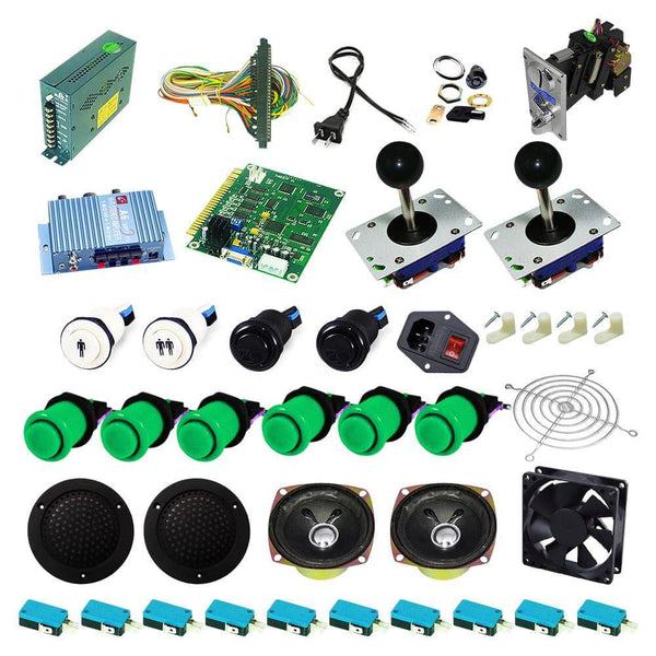 Ultimate 60 in 1 Kit - Green/Green - DIY Arcade USA