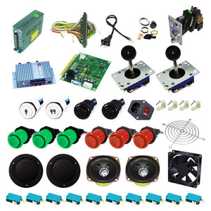Ultimate 60 in 1 Kit - Green/Red - DIY Arcade USA