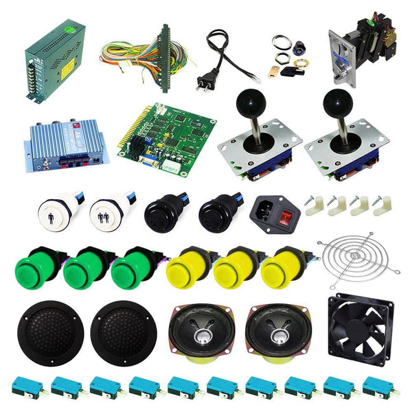 Ultimate 60 in 1 Kit - Green/Yellow - DIY Arcade USA