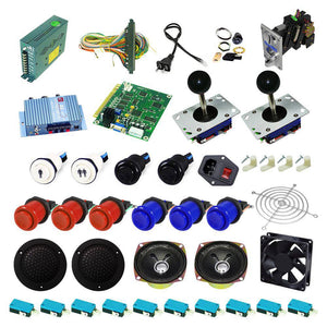 Ultimate 60 in 1 Kit - Red/Blue - DIY Arcade USA
