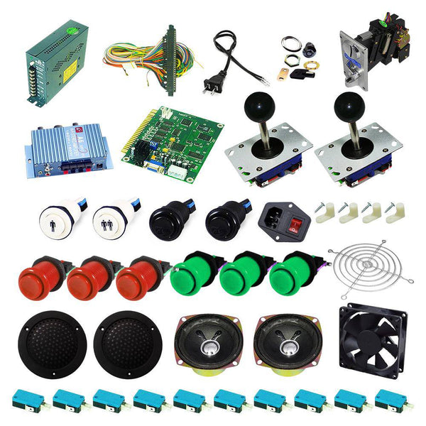 Ultimate 60 in 1 Kit - Red/Green - DIY Arcade USA