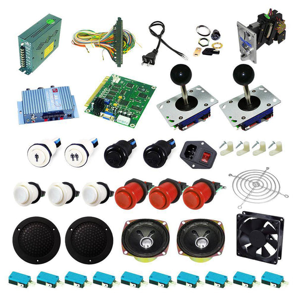 Ultimate 60 in 1 Kit - White/Red - DIY Arcade USA