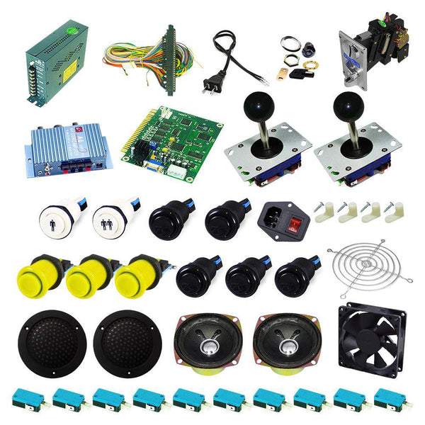 Ultimate 60 in 1 Kit - Yellow/Black - DIY Arcade USA