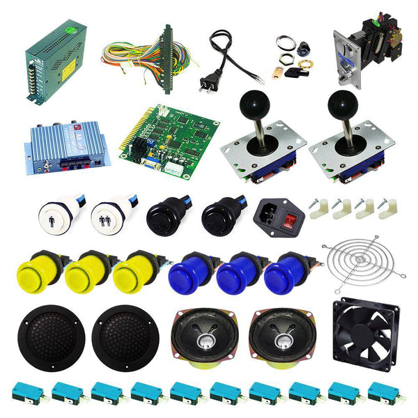 Ultimate 60 in 1 Kit - Yellow/Blue - DIY Arcade USA