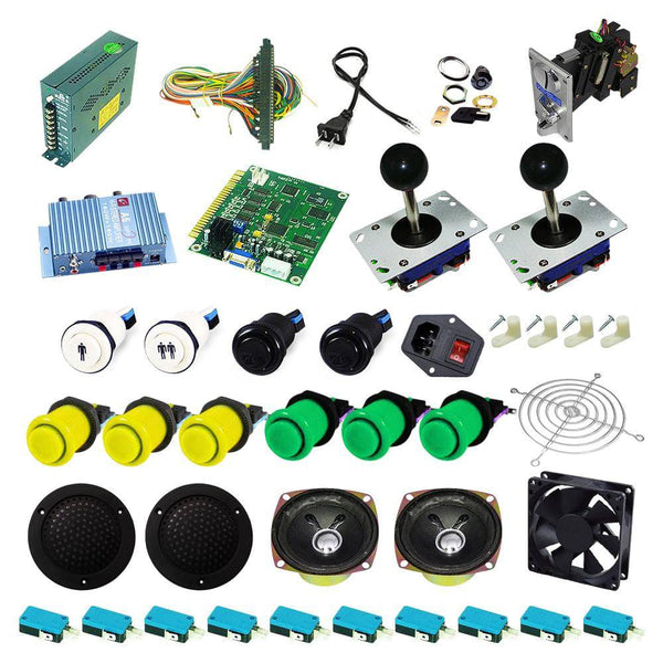 Ultimate 60 in 1 Kit - Yellow/Green - DIY Arcade USA