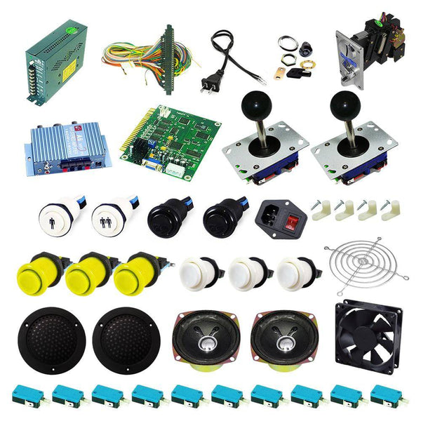 Ultimate 60 in 1 Kit - Yellow/White - DIY Arcade USA