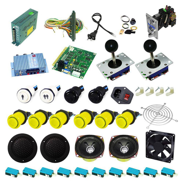 Ultimate 60 in 1 Kit - Yellow/Yellow - DIY Arcade USA