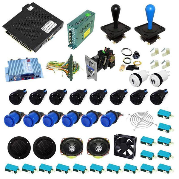 Ultimate 750 in 1 Happ Kit - Blue/Black - DIY Arcade USA